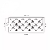 FLEUR DE LIS DESIGNS STENCIL